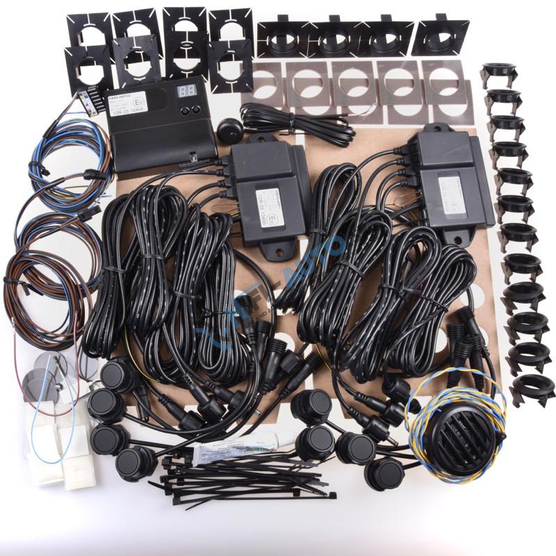 Bezdrôtový parkovací systém zadný (4 snímač) + predný (4 senzor)