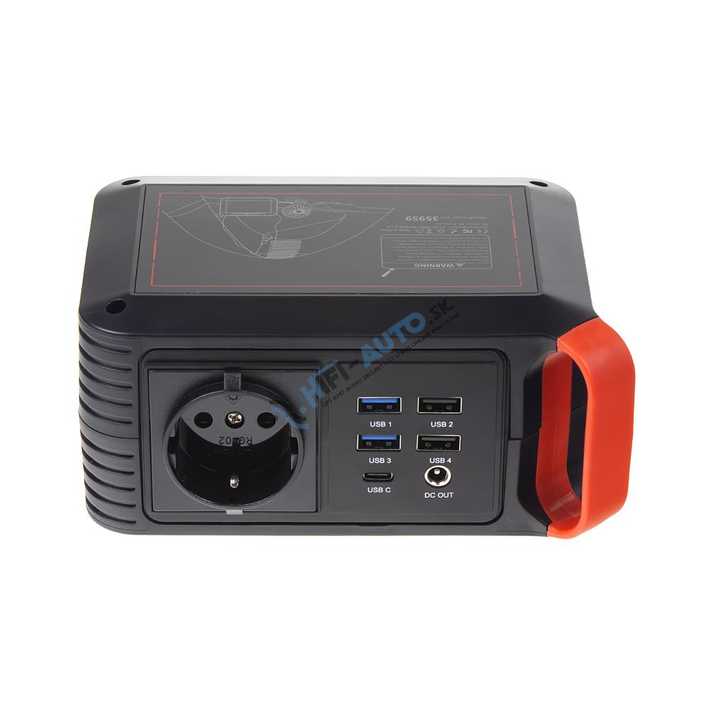 Multifunkčná nabíjacia stanica - powerbanka, Li-Ion 24.000mAh / 88,8Wh, AC-80W