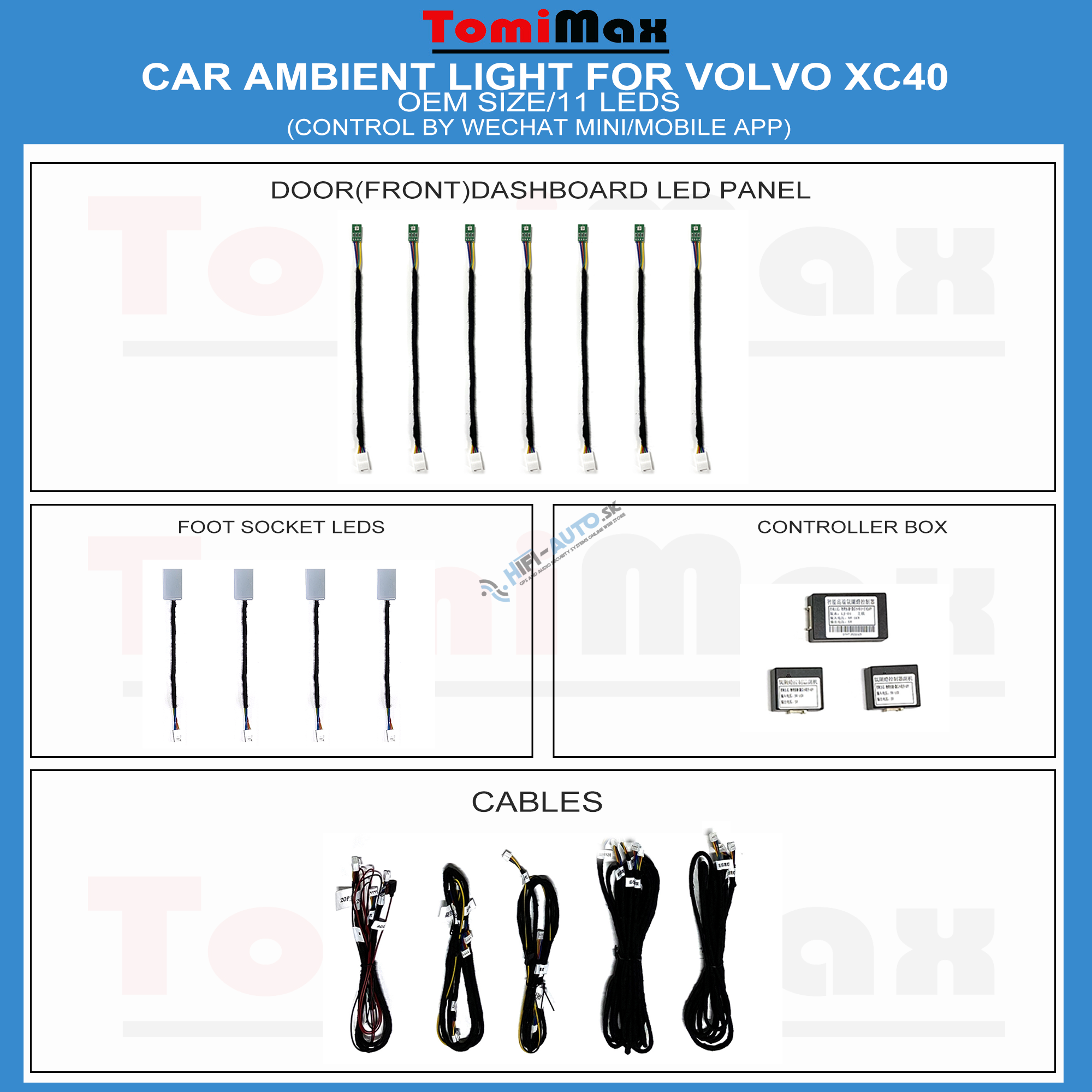 Ambientné osvetlenie Volvo XC40