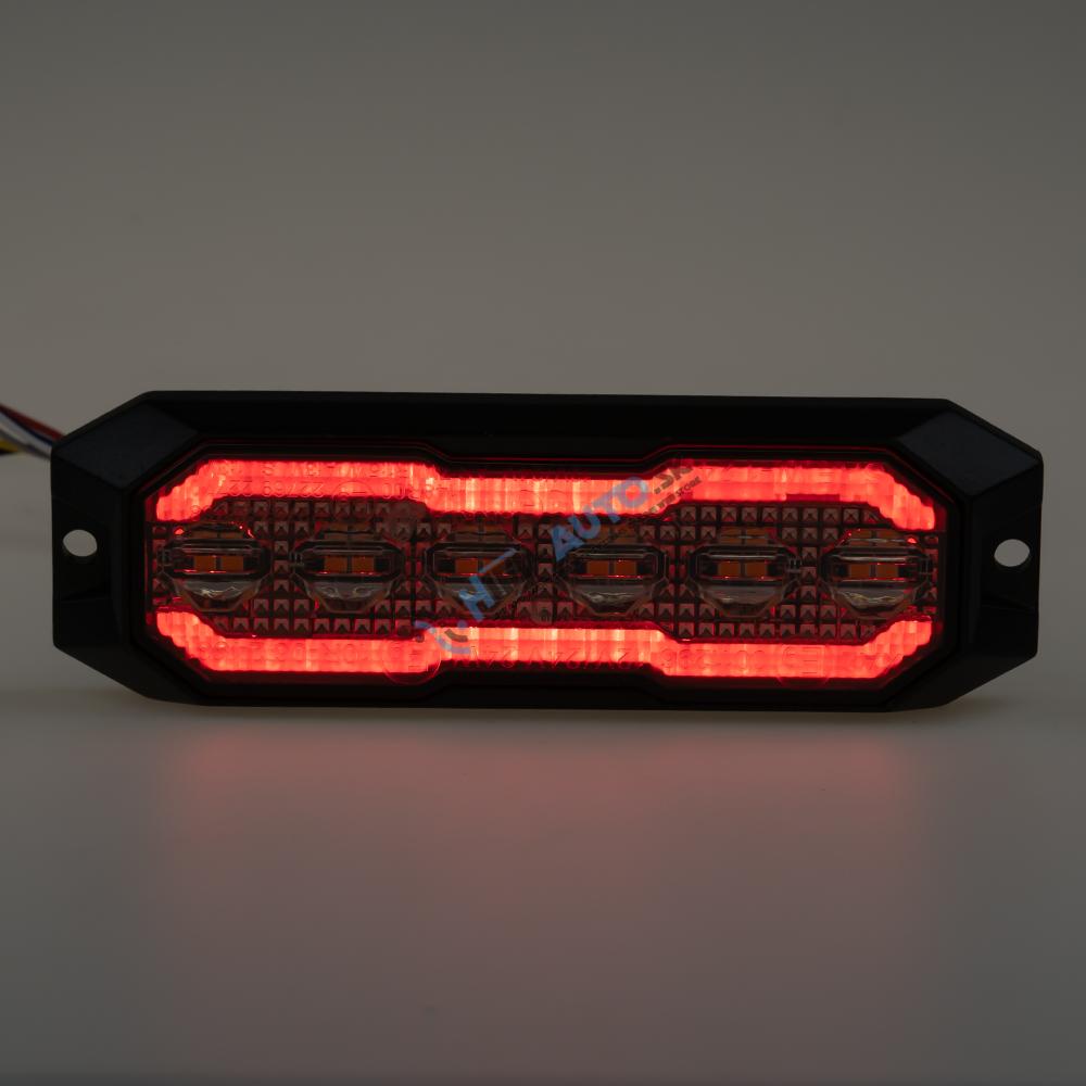 PROFI výstražné/zadné LED svetlo, oranžové + červené, 12-24V, ECE R65