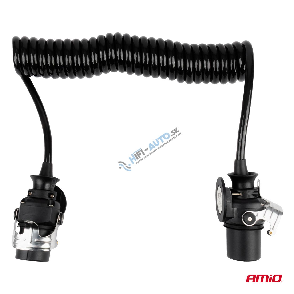 Špirálový kábel TIR 2x 7 PIN typ EBS 5m 24V