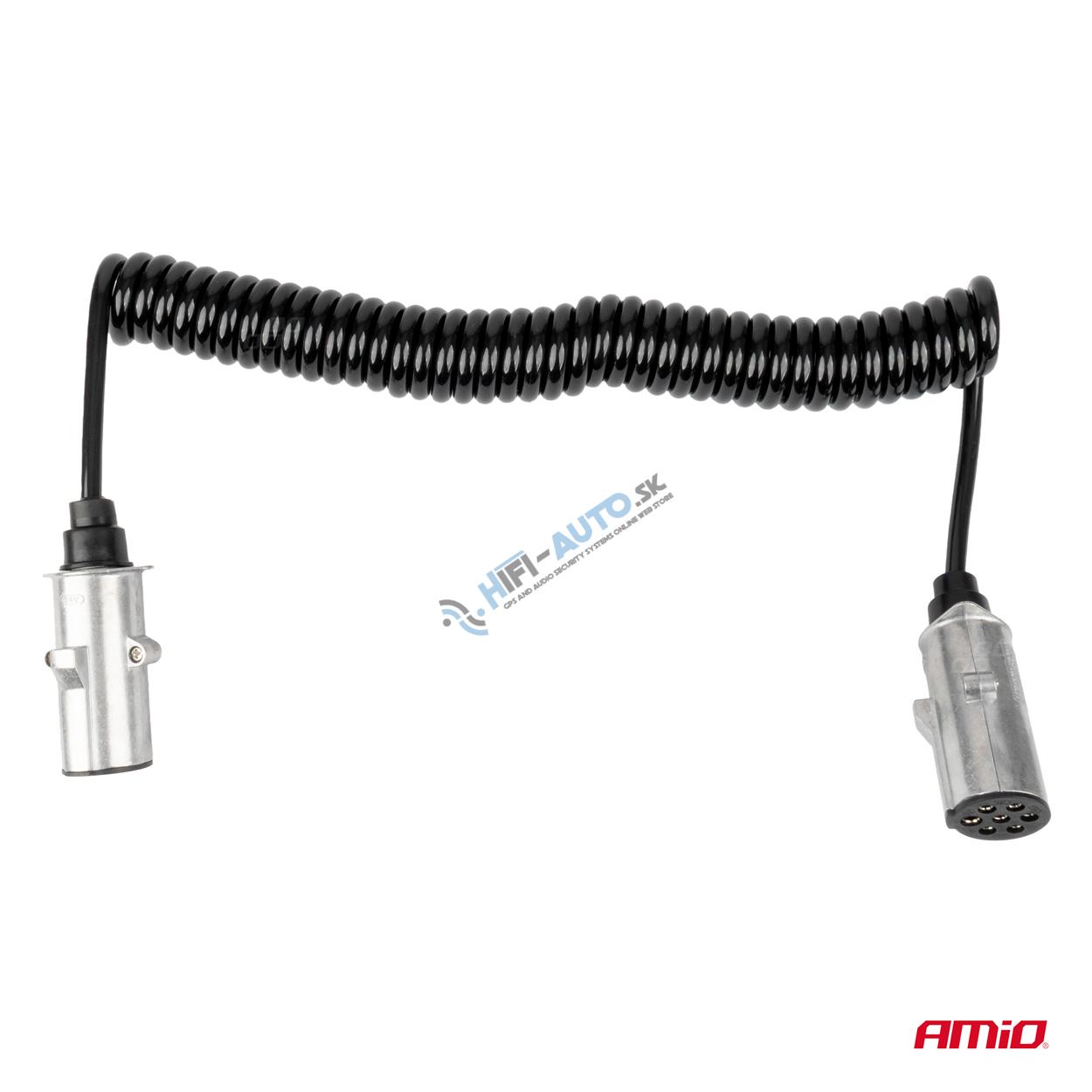 Špirálový kábel TIR 2x 7 PIN typ N 5m 24V