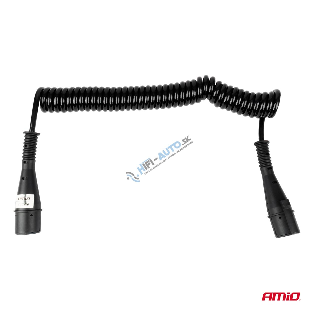 Špirálový kábel TIR 2x 7 PIN typ N 5m 24V