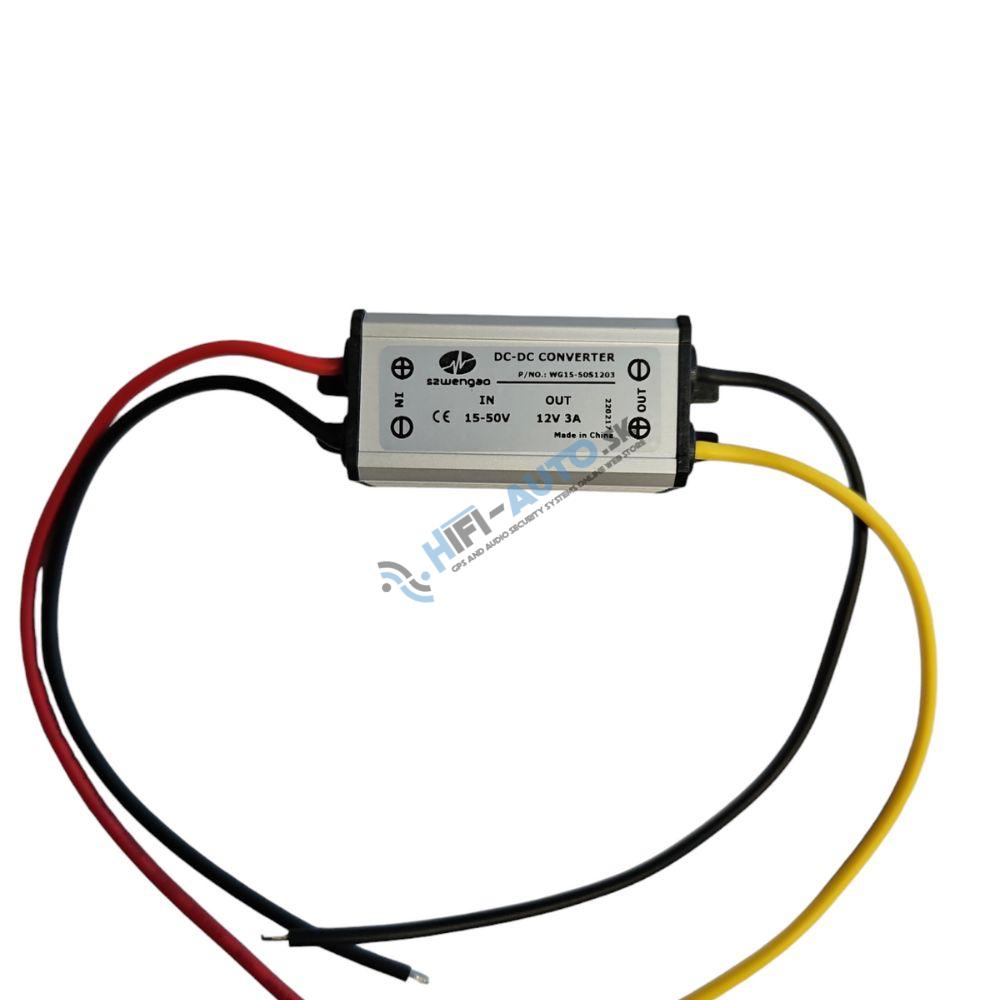 Menič napätia 24V na 12V (3A)