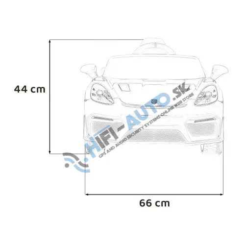 Vozidlo Porsche Spyde RS 718 Žlté
