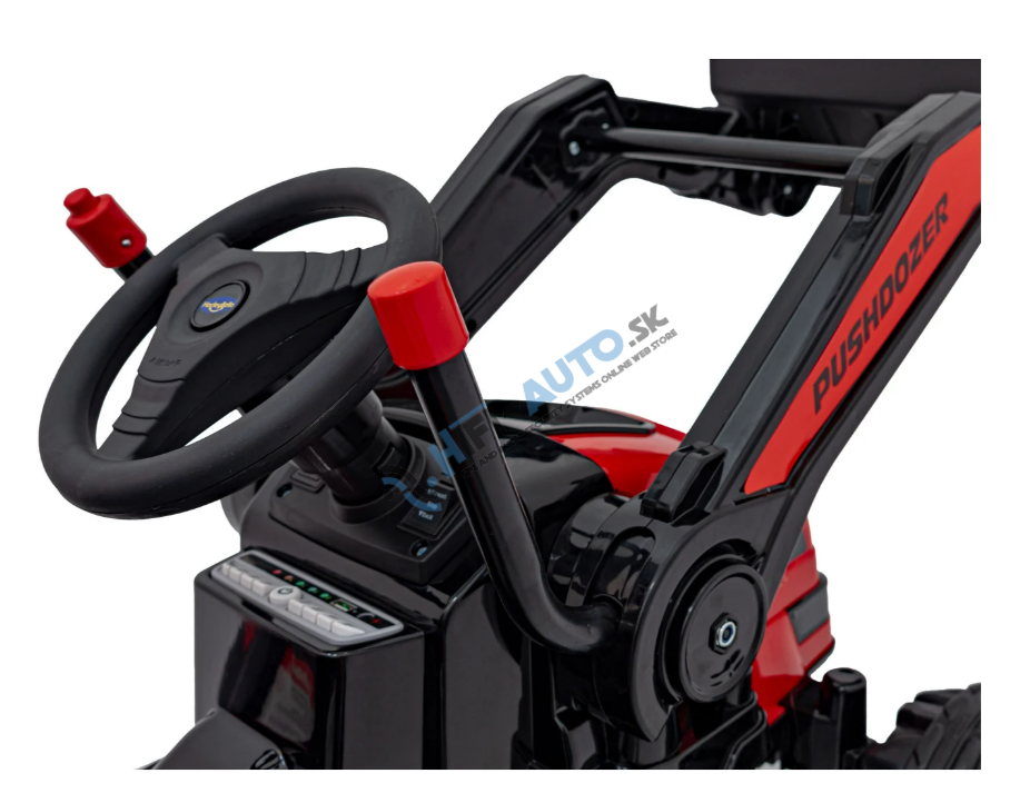 Elektrický bager – červený