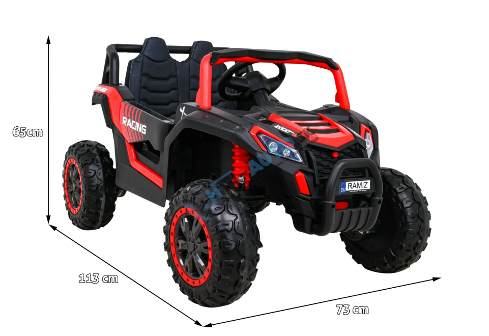Elektrické autíčko Buggy UTV Racing 4x4 červené