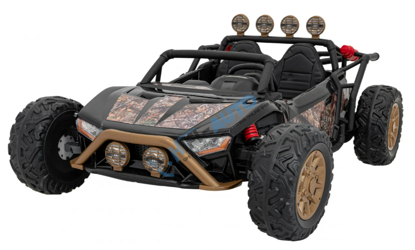 Elektrické autíčko Buggy Racing 2x200W čierne