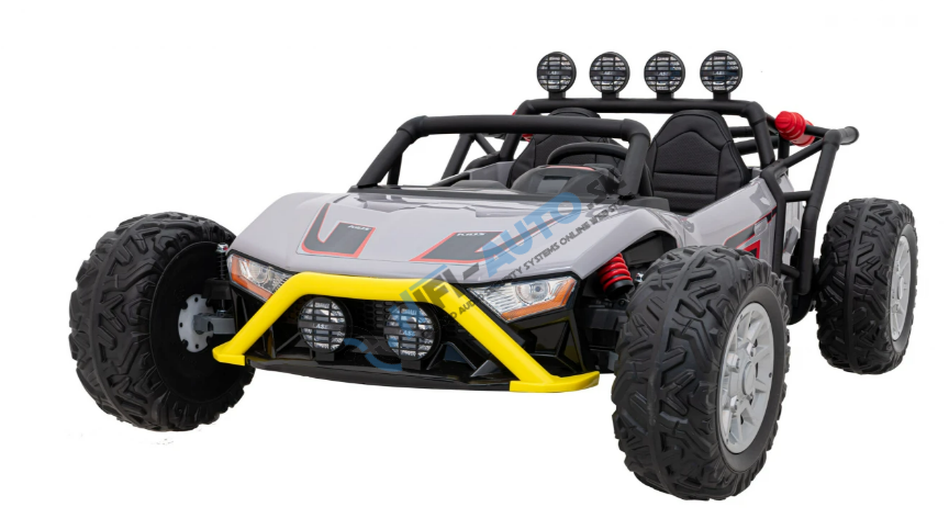 Elektrické autíčko Buggy Racing 2x200W šedé