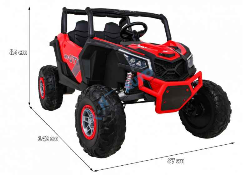 Elektrické autíčko Buggy UTV-MX 24V 4x4 červené