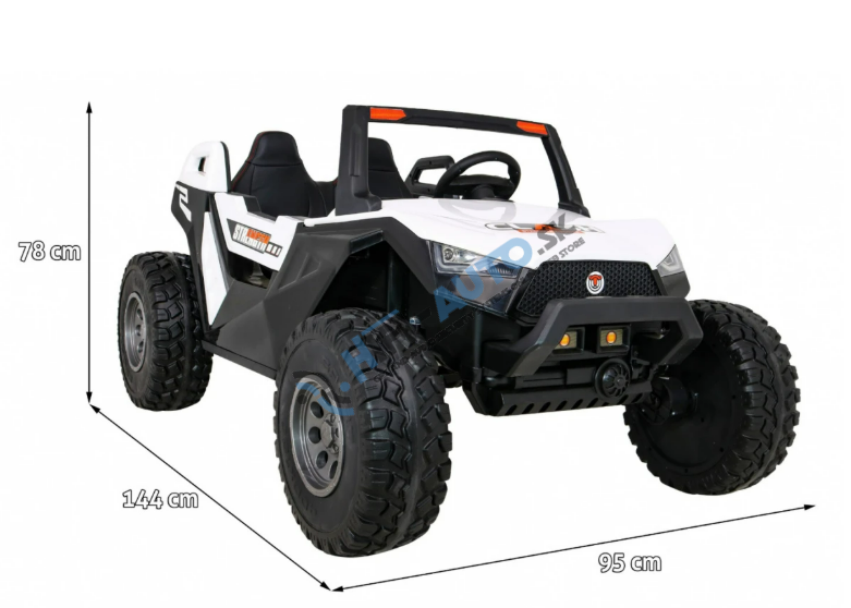 Elektrické autíčko Buggy Clash 4x4 biele