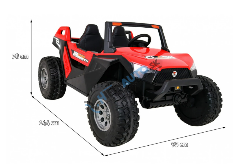 Elektrické autíčko Buggy Clash 4x4 červené