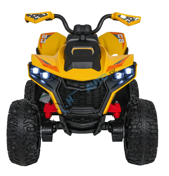 Detská elektrická štvorkolka Fast Wheel 4x4 žltá