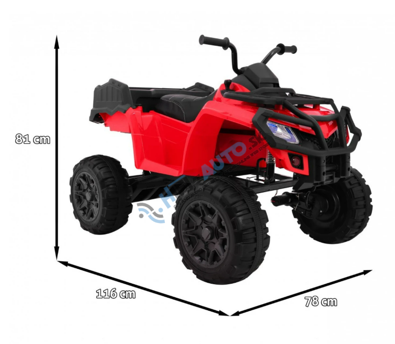 Detská elektrická štvorkolka ATV XL červená