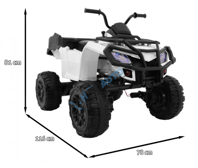 Detská elektrická štvorkolka ATV XL biela