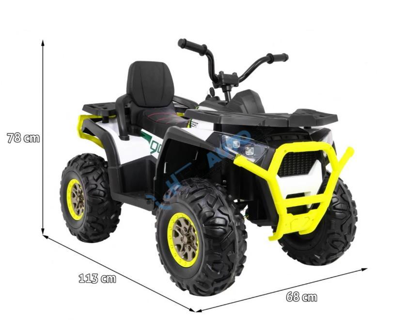 Detská elektrická štvorkolka ATV Desert 4x4 biela