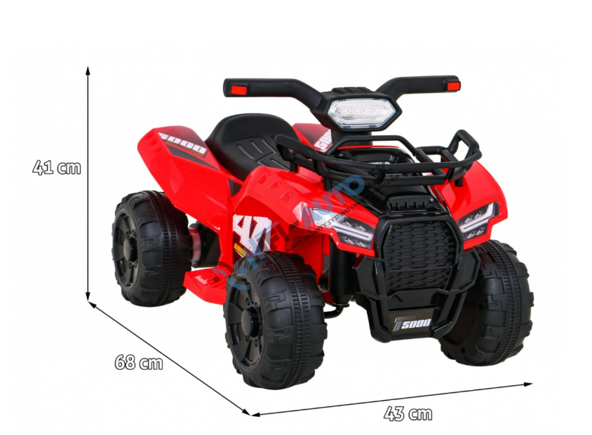 Detská elektrická štvorkolka Storm červená