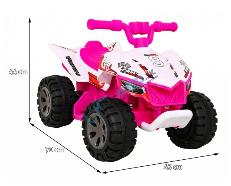 Detská elektrická štvorkolka The Fastest ružová