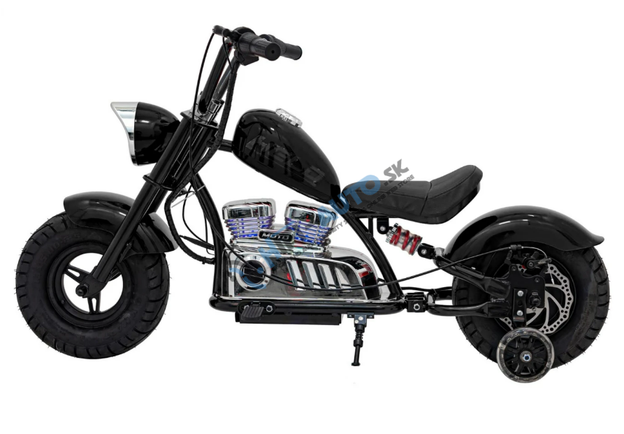 Elektrická motorka Chopper Warrior – čierna
