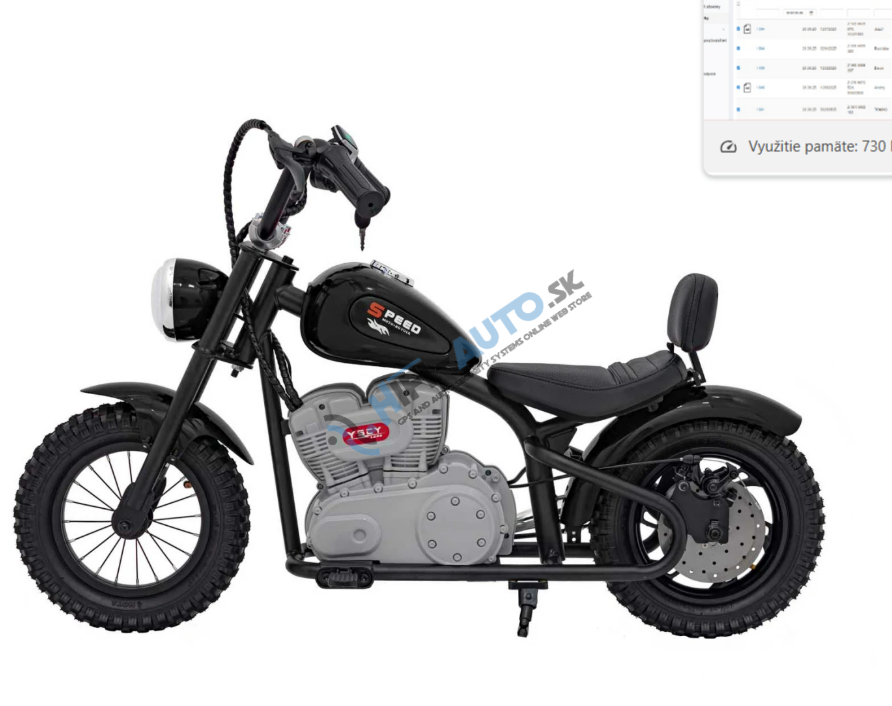 Elektrická motorka SPEED POWER – čierna