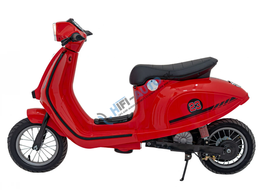 Elektrická motorka skúter Retro 23 – červená