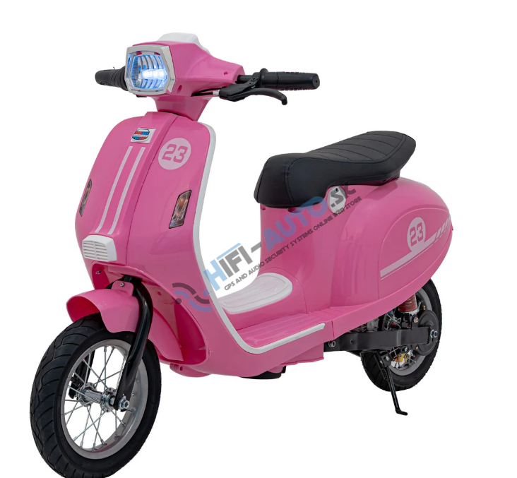 Elektrická motorka skúter Retro 23 – ružová