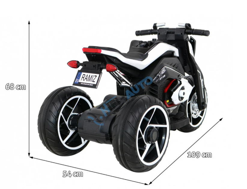 Detská elektrická motorka Future biela