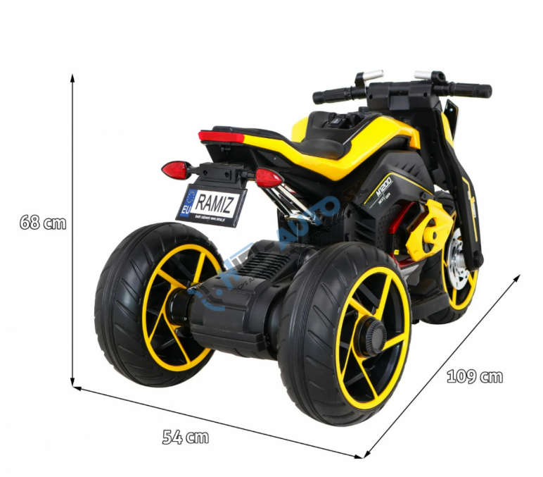Detská elektrická motorka Future žltá