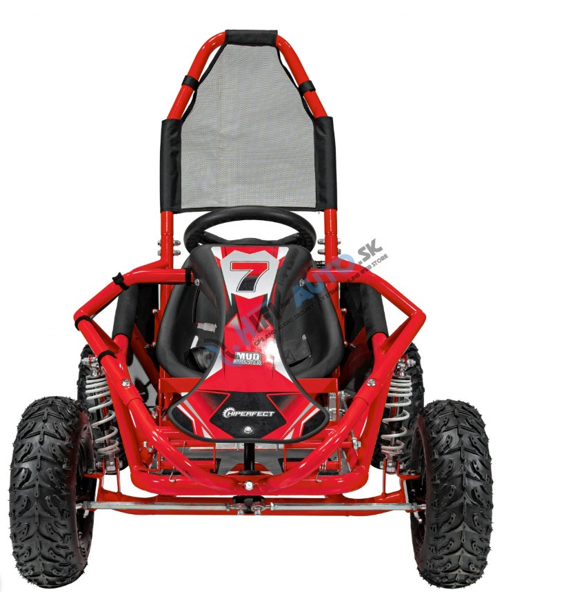 Detská benzínová motokára MUD MONSTER červená
