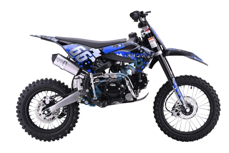 Detská benzínová motorka 110CM IMMORTAL – modrá