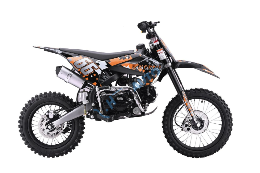 Detská benzínová motorka 110CM IMMORTAL – oranžová