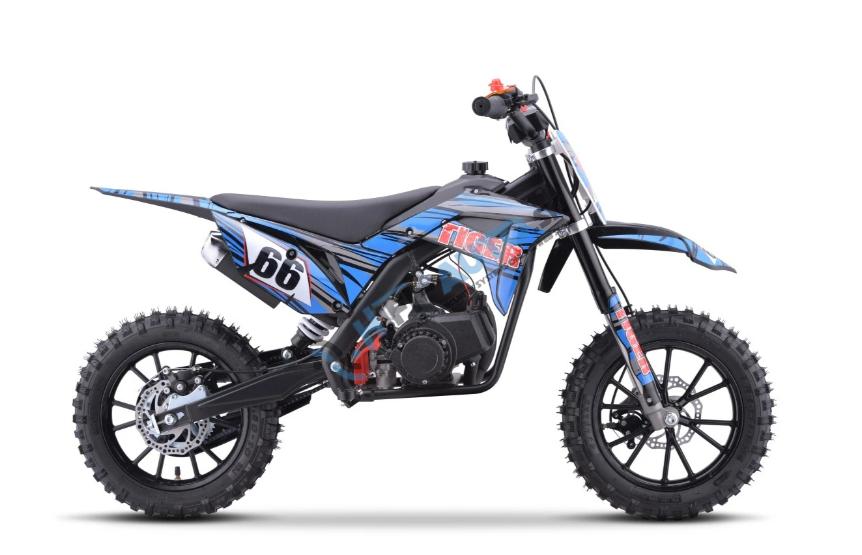 Benzínová motorka 49CC TIGER, modrá farba