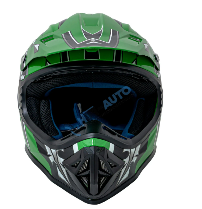 Detská prilba na motorku S – zelená