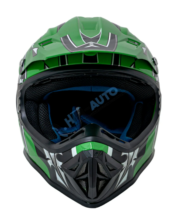 Detská prilba na motorku L – zelená