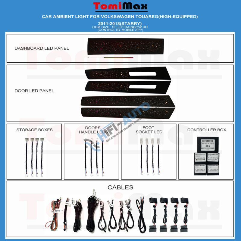 Ambientné osvetlenie VW Touareg 2011-2018