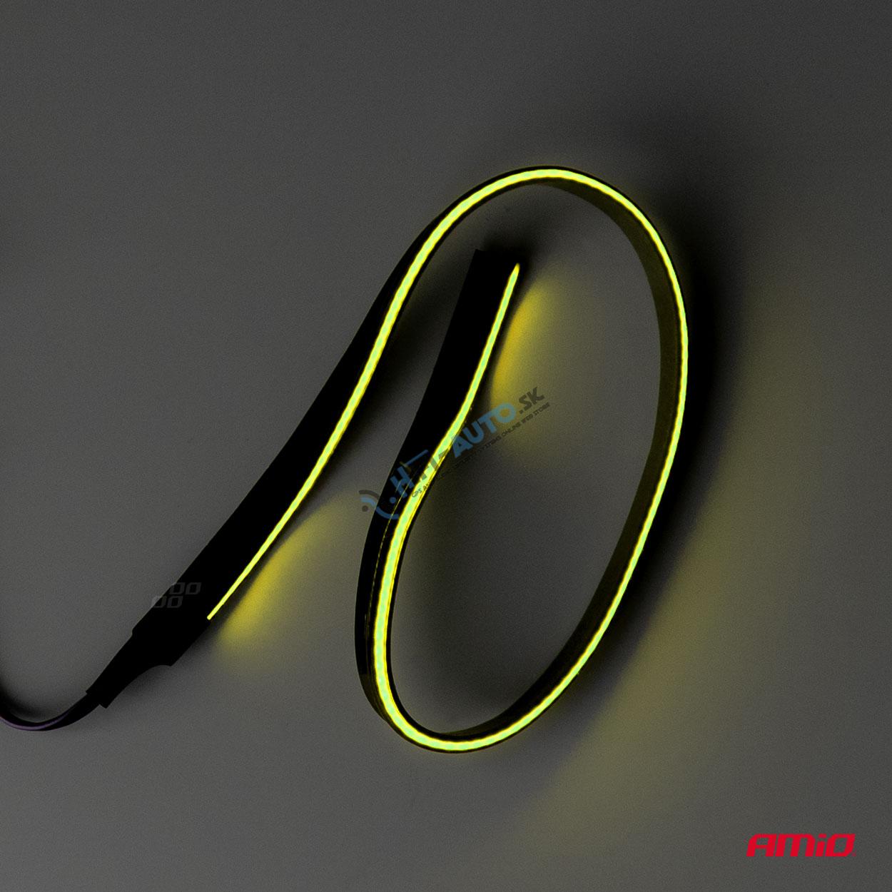 LED bočné pásy do auta zelené 2x30cm 12V