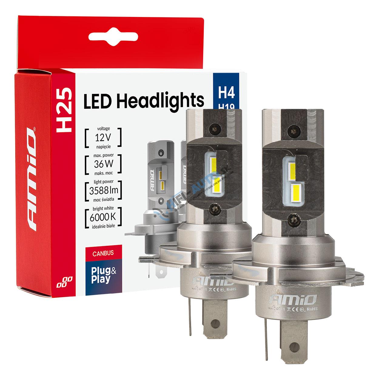 LED prestavbová sada Séria H25 CANBUS H4 H19 12V 36W