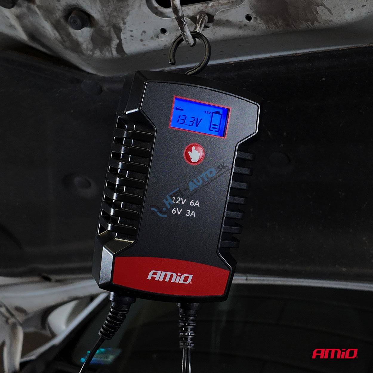 Nabíjačka digitálna AGM GEL STD LiFePo4 MAX 6A 6/12V PRO HOOK