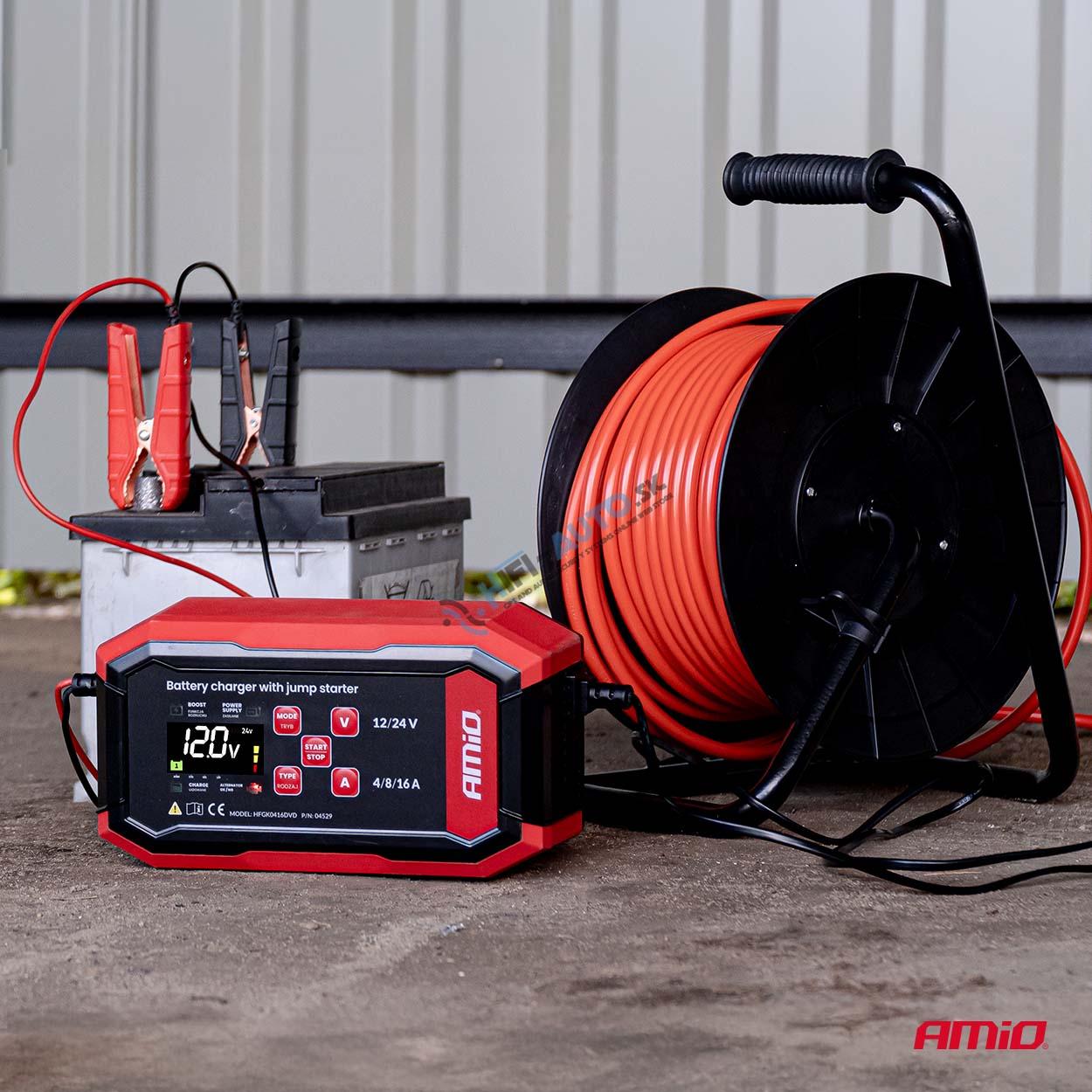 Nabíjačka digitálna BOOST AGM GEL STD LiFePo4 MAX 16A 12/24V PRO