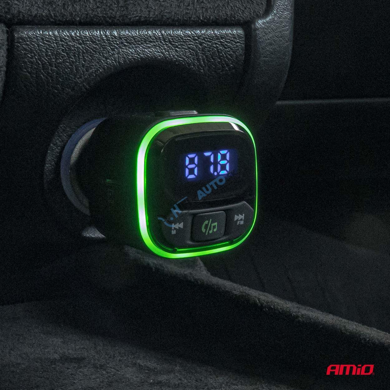FM transmitter 1×USB-A 2×USB-C 12/24V