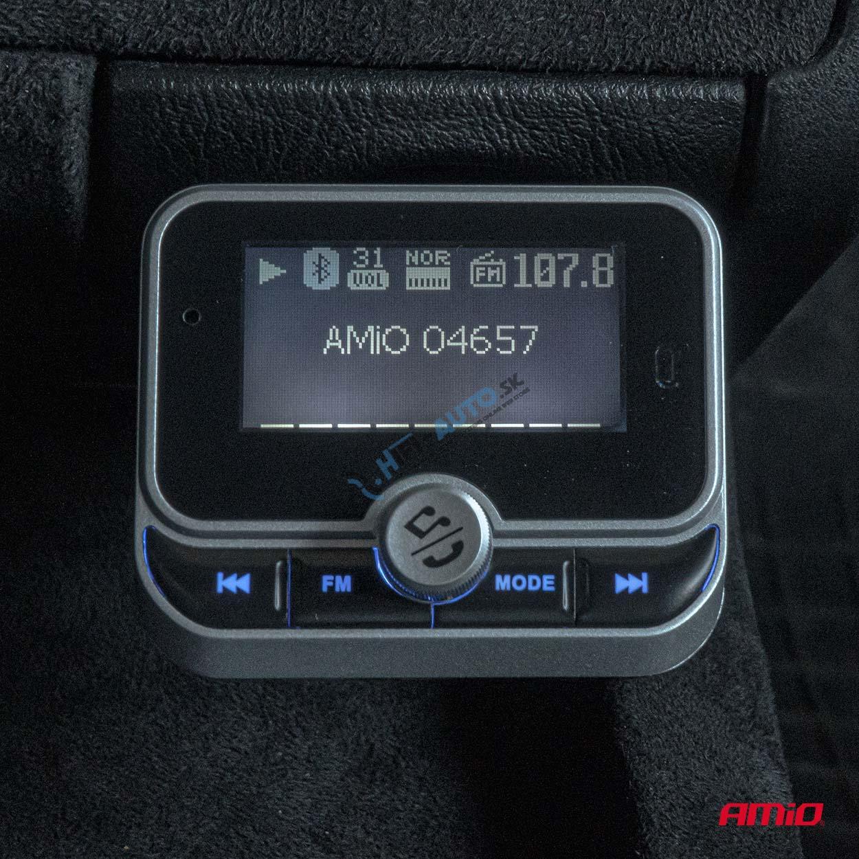FM transmitter 2×USB-A 12/24V