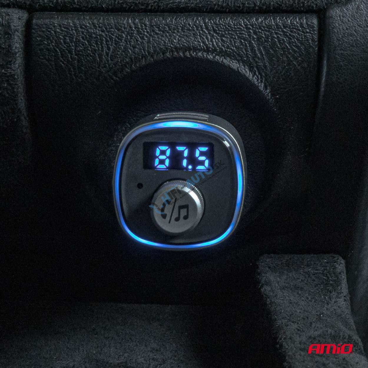 FM transmitter 2×USB-A microSD 12/24V