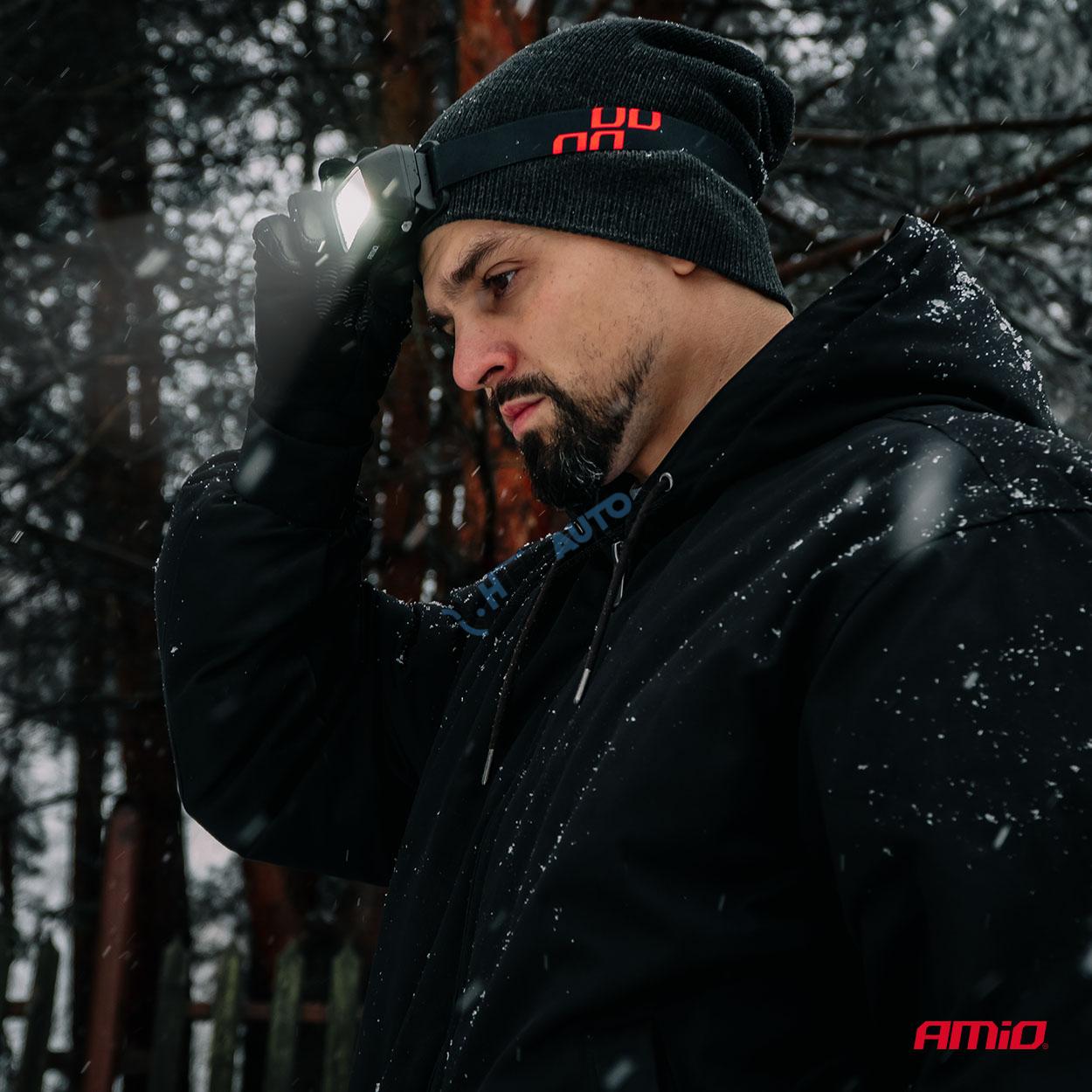 Čelovka LED COB 1800mAh (BATT)