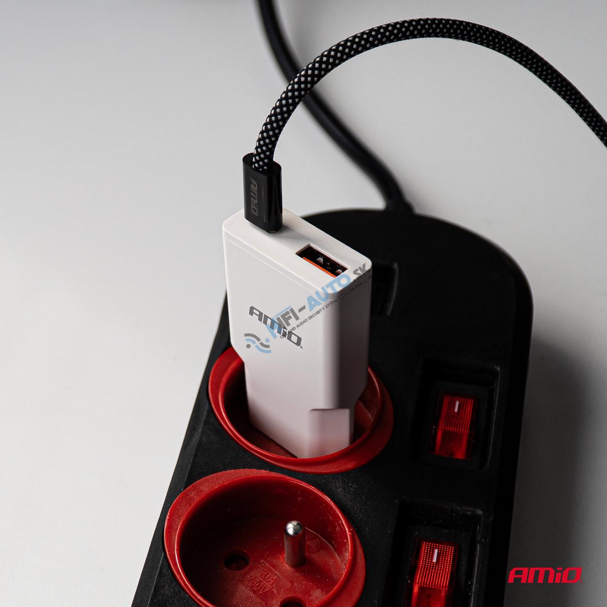 Sieťová nabíjačka 230V 20W GaN USB-C USB-A