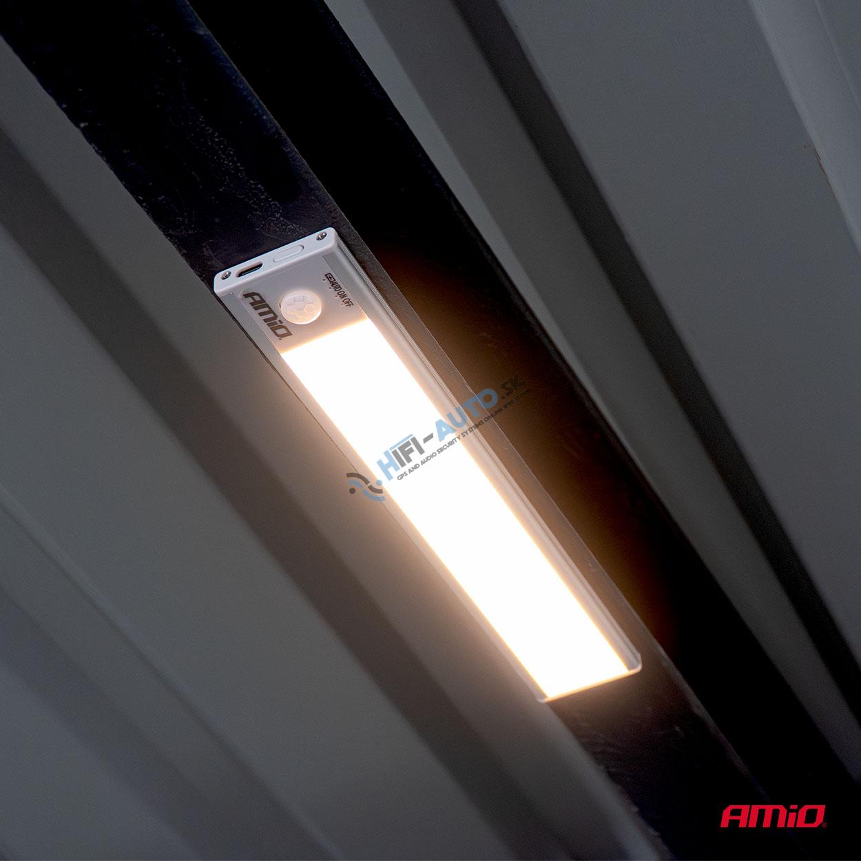 Bezdrôtová LED lampa s pohybovým senzorom 1,2 W 1000 mAh USB-C 23 cm (BATT)