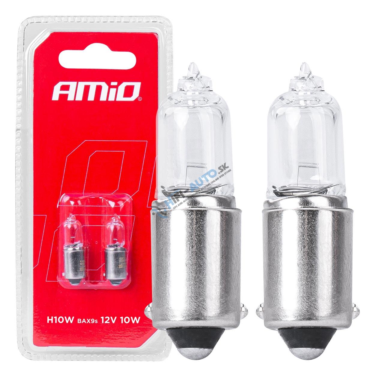 Halogénové žiarovky H10W 12V 10W BAX9S white 2ks blister