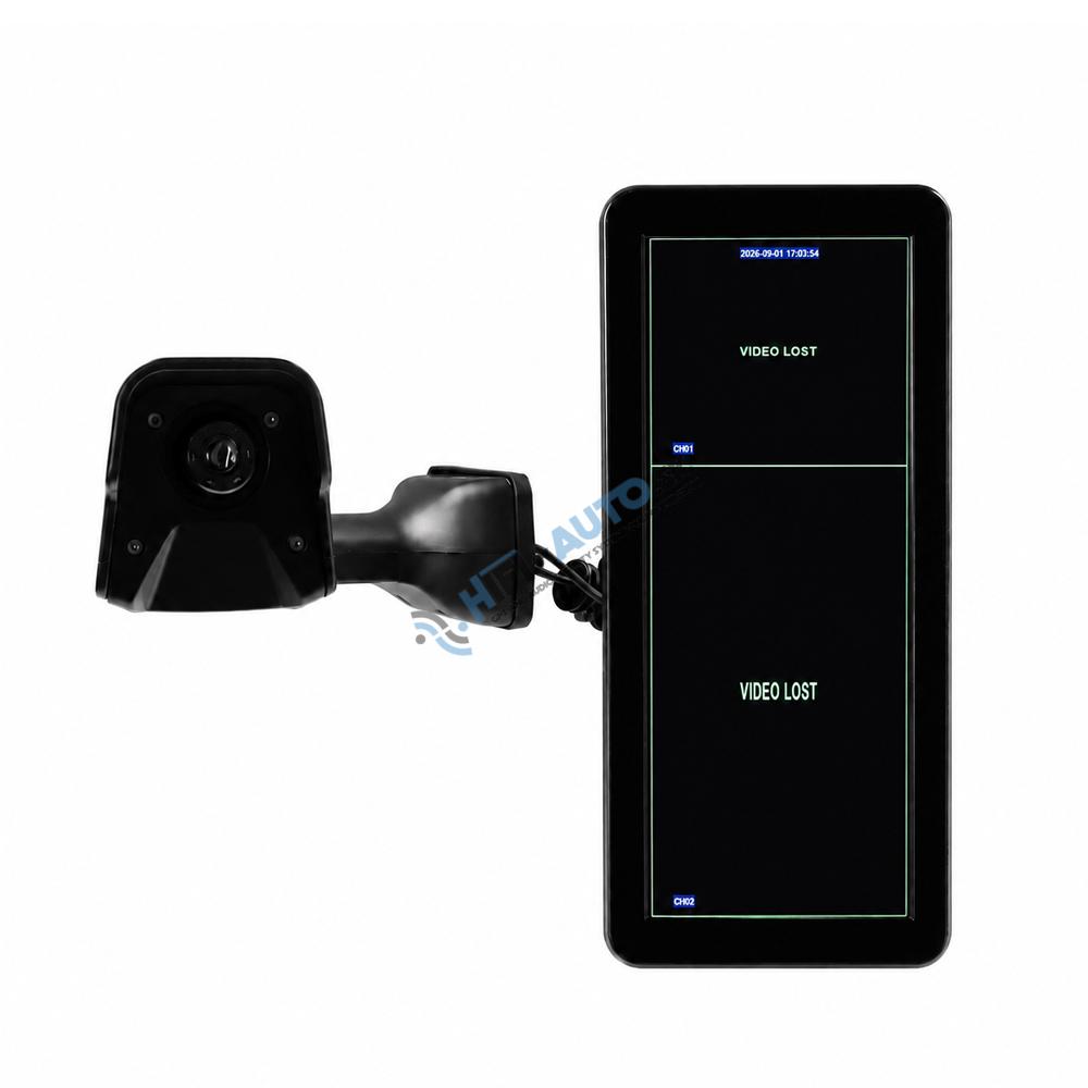 AHD kamerový set s monitorom 12,3", dvojitá kamera na ramene, DVR, ľavá strana