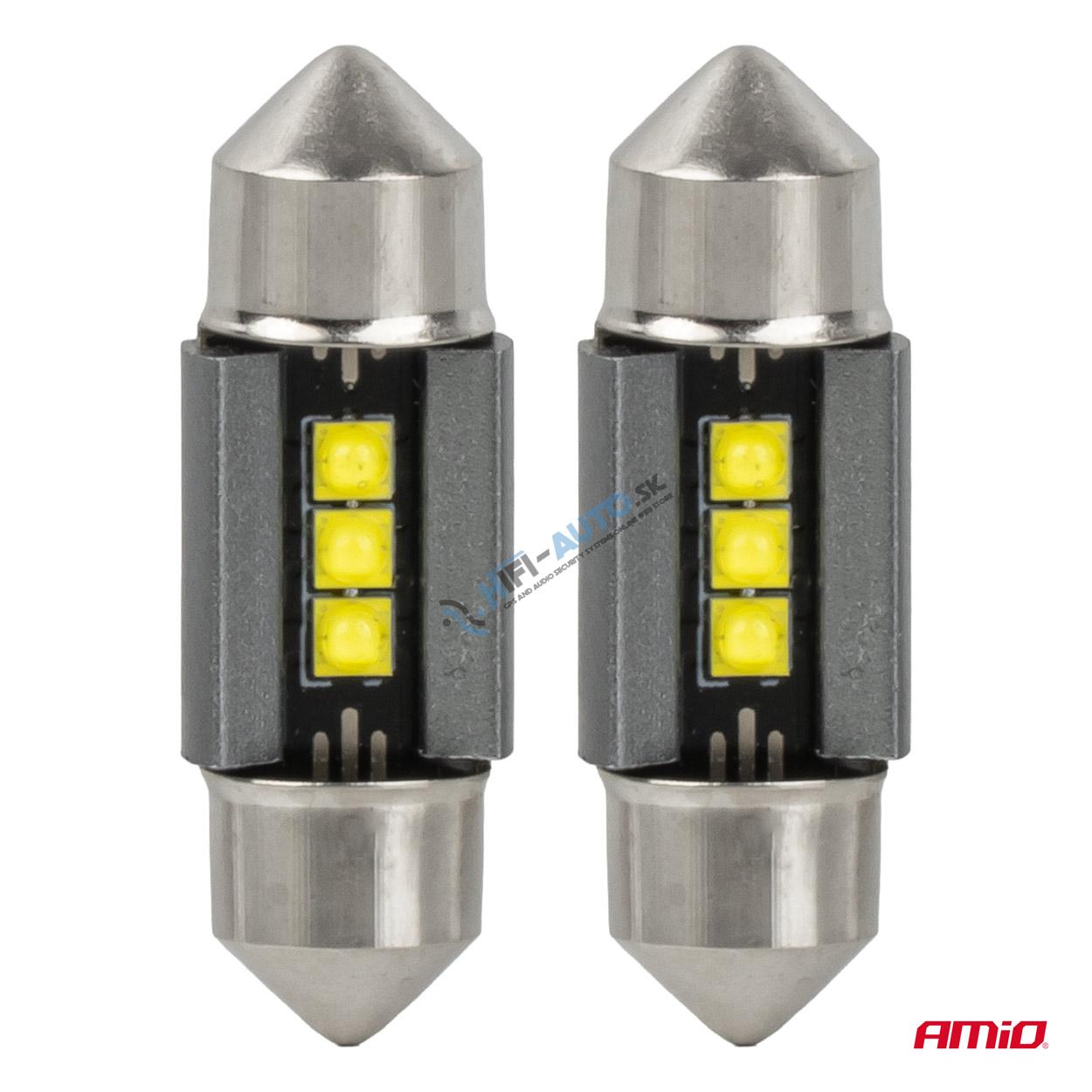 LED žiarovky CANBUS 31mm 2525 3SMD White 12/24V