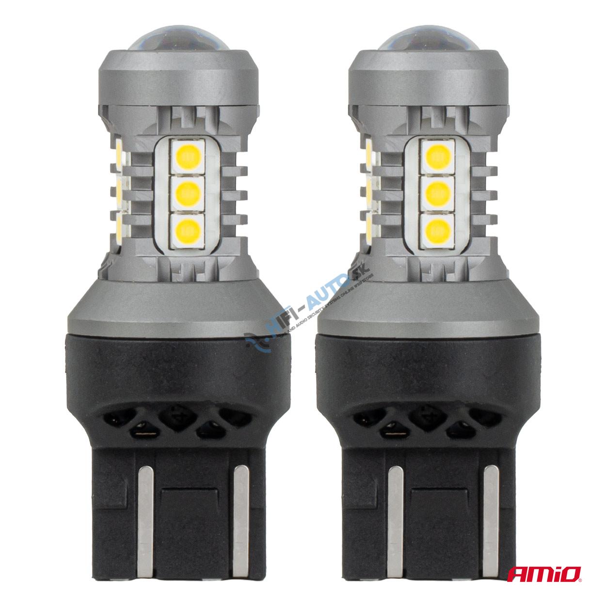 LED žiarovky STANDARD 7443 W21/5W 3030 15SMD White 12/24V
