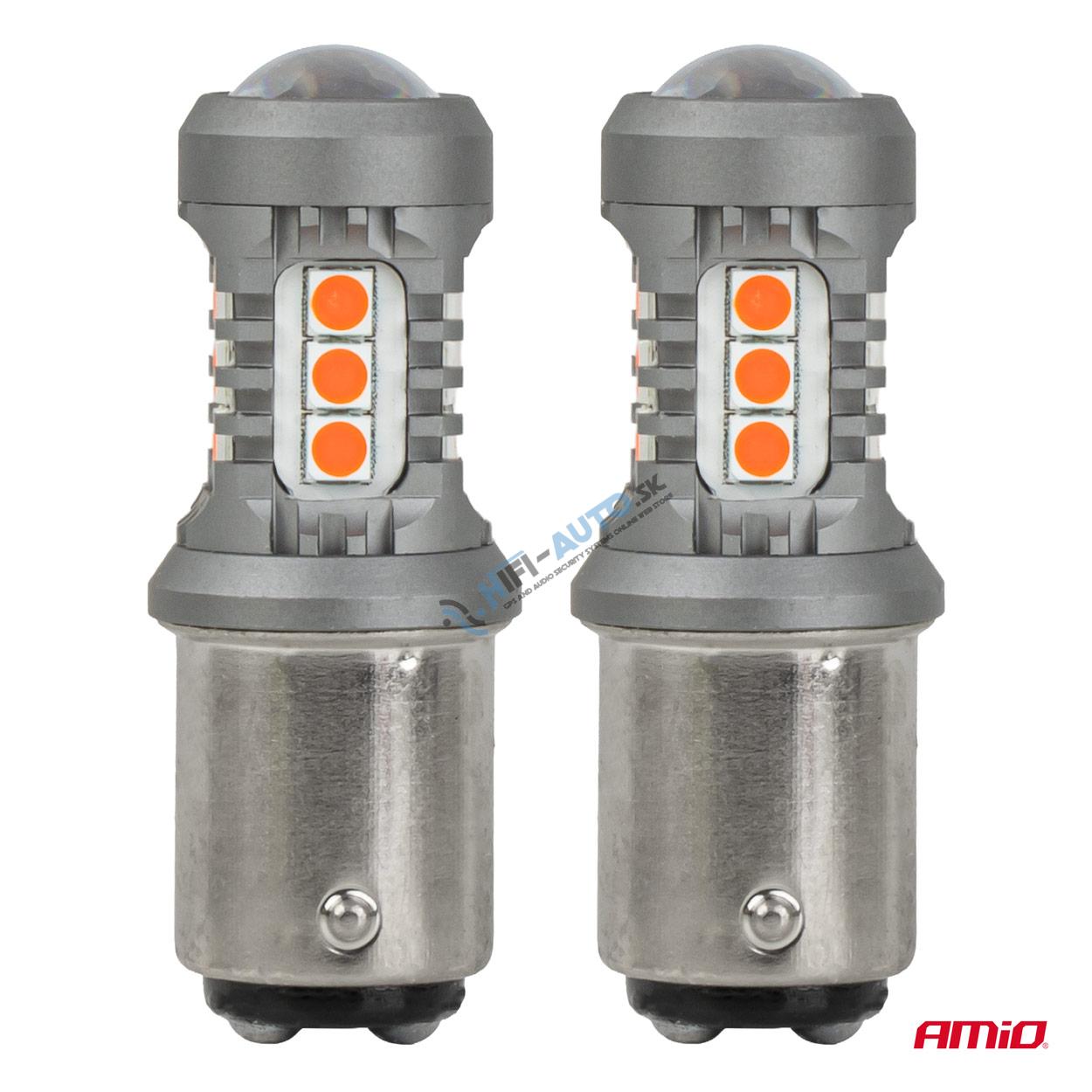 LED žiarovky STANDARD BAY15D P21/5W 3030 15SMD Red 12/24V